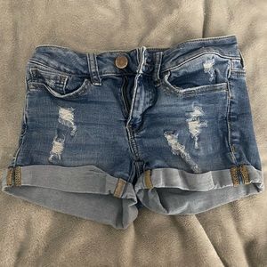 Blue Jean shorts. American Eagle. Size 00. good condition